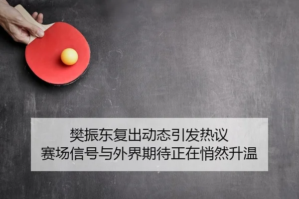 樊振东复出动态引发热议 赛场信号与外界期待正在悄然升温